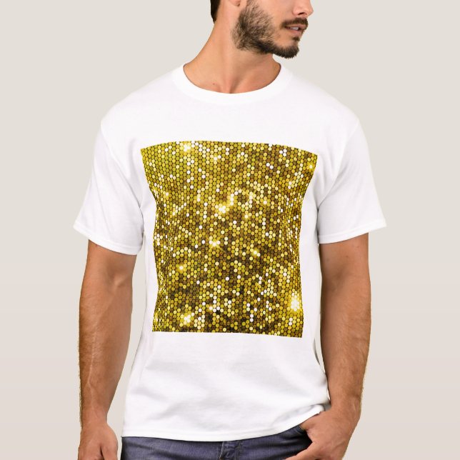 CAMISETA BLANCA DE ORO IMPRESIONADA (Anverso)