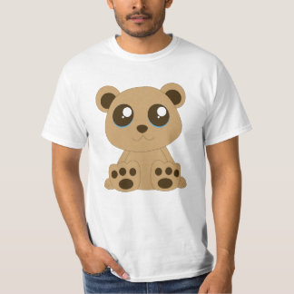 Camiseta blanca de oseo de peluche