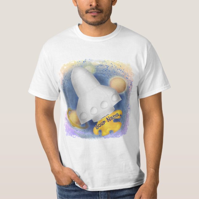 camiseta blanca de Rocket (Anverso)