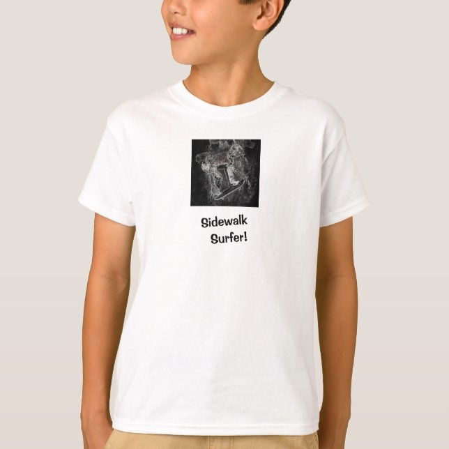 Camiseta blanca de skater Sidewalk Surfer Pro Imag (Anverso)