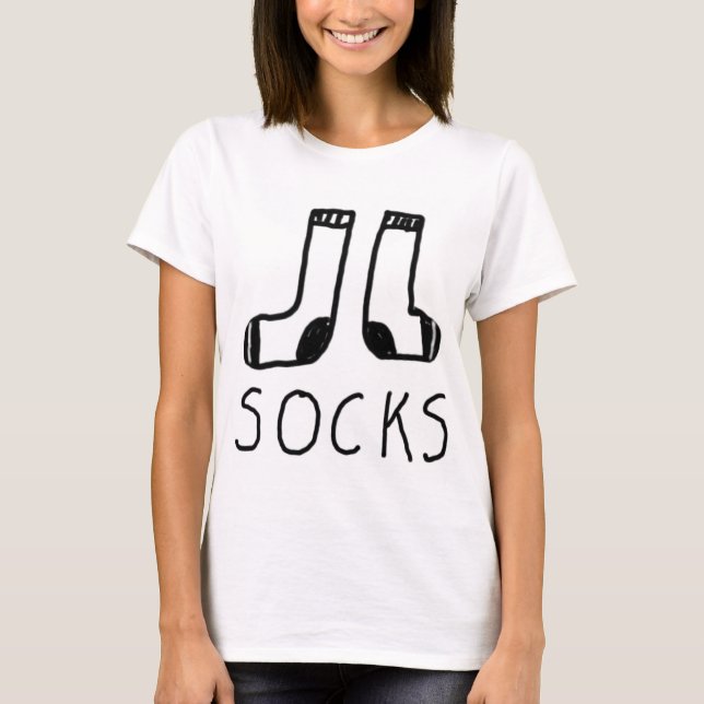 Camiseta blanca de Sock (Anverso)