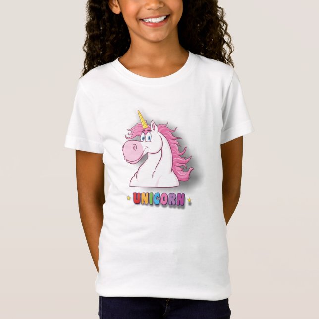 Camiseta blanca de unicornio (Anverso)