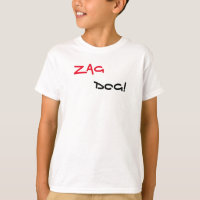 Camiseta blanca de Zag Dog