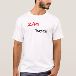 Camiseta blanca de Zag Dog