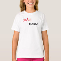 Camiseta blanca de Zag Dog