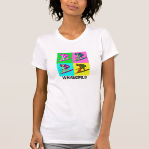 Camiseta blanca del ala ambarina