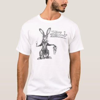 Camiseta blanca del conejo por el Tai