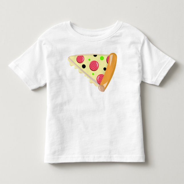 Camiseta blanca del Día del Padre Pizza Slice (Anverso)