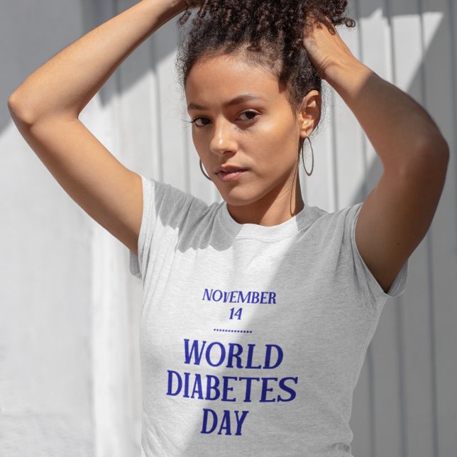 Camiseta Blanca del Día Mundial de la Diabetes (Subido por el creador)