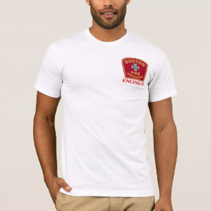 Camiseta blanca del fuego Engine-33 de Boston