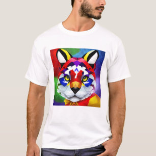 Camiseta blanca del gato de Alexander