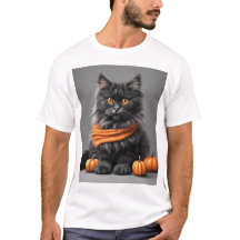 Camiseta blanca del gato del gato del personalizad