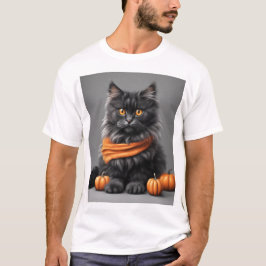 Camiseta blanca del gato del gato del personalizad
