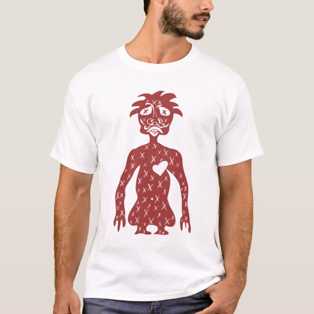 Camiseta blanca del individuo rojo (Anverso)