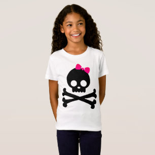 Camiseta blanca del jersey del cráneo del Punky