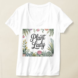 Camiseta blanca del marco botánico de la planta La