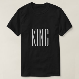 Camiseta blanca del negro del texto del león