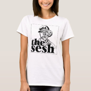 Camiseta blanca del Sesh de la mujer "Wic en"