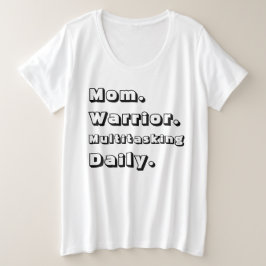Camiseta blanca diaria multitarea para mamá guerre