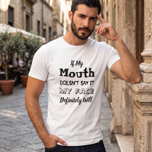 Camiseta Blanca Divertida con Sarcasmo (Subido por el creador)