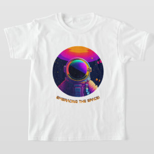 Camiseta Blanca Embracing the Space Kids