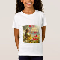 Camiseta blanca Fantasy Ilustracion Unicorn Fairy 