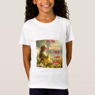 Camiseta blanca Fantasy Ilustracion Unicorn Fairy 