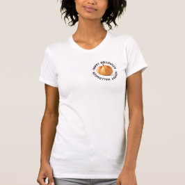 Camiseta blanca feliz de Halloween
