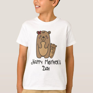 Camiseta blanca feliz día de la madre