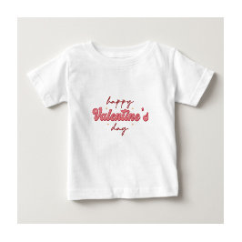 Camiseta blanca feliz Día de San Valentín