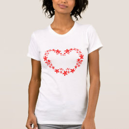 Camiseta blanca feliz Día de San Valentín