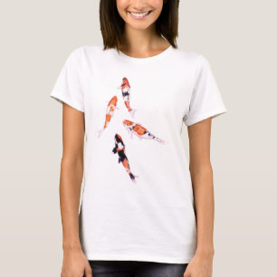 Camiseta blanca flotante