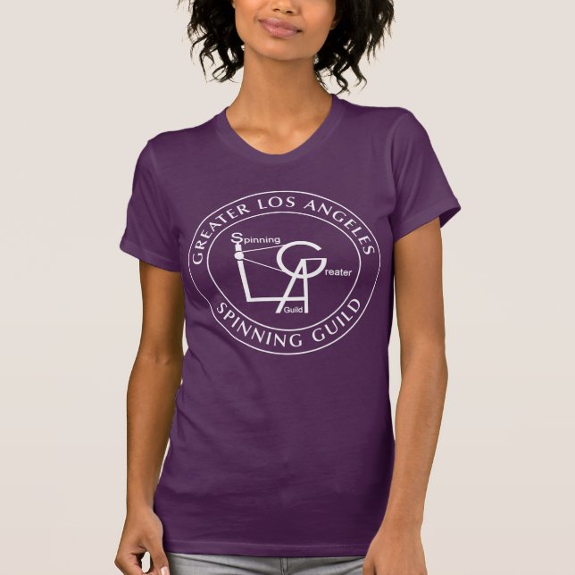 Camiseta blanca grande del logotipo de GLASG (Anverso)
