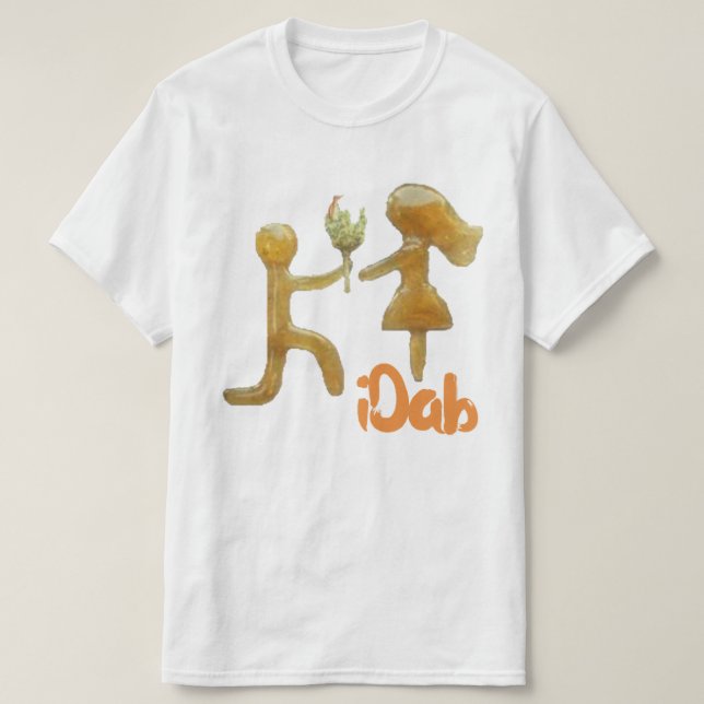 Camiseta blanca iDab (Diseño del anverso)