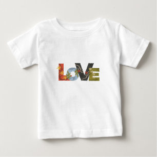 Camiseta blanca L O V E Baby