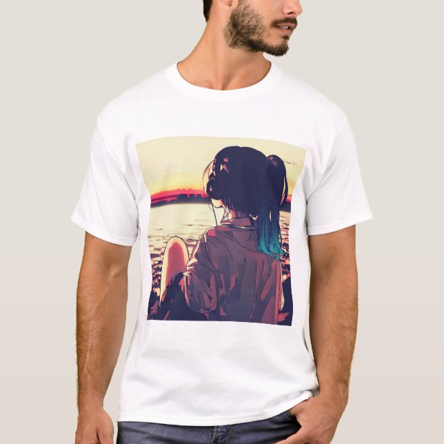 Camiseta Blanca Lofi-Chica (Anverso)