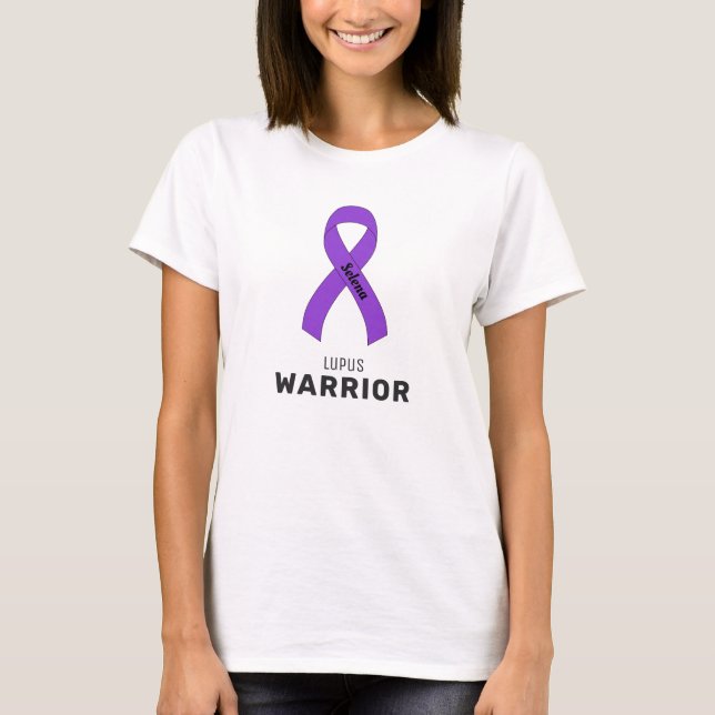 Camiseta blanca Lupus Ribbon (Anverso)