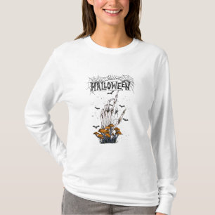 Camiseta blanca moderna de Halloween de marca pers