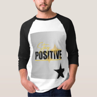 Camiseta blanca negra con diseño de mantenerse pos