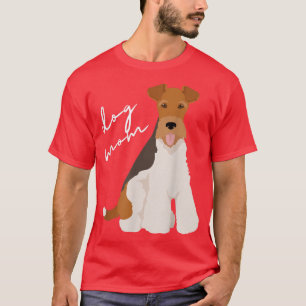 Camiseta Blanca, Negra Y Tan Para La Madre Perro Terrier