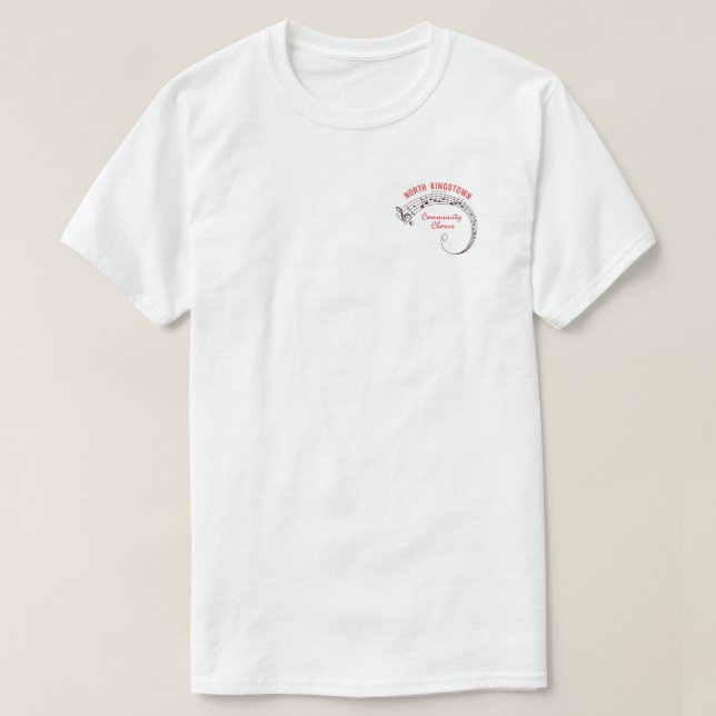 Camiseta blanca NKCC (Diseño del anverso)