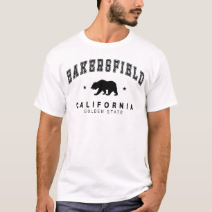 Camiseta blanca para hombre de Bakersfield - Diseñ
