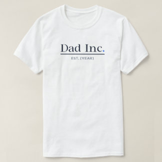 Camiseta blanca para hombres con año de establecim