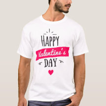 Camiseta blanca para hombres el día de San Valentí