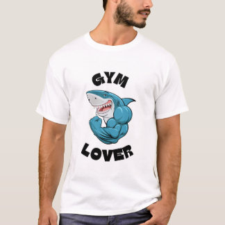 Camiseta blanca para los amantes del gimnasio
