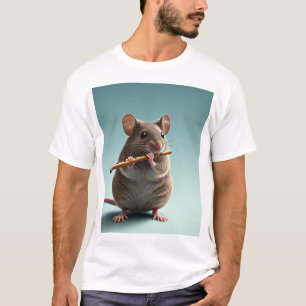 Camiseta blanca para músicos y amantes de los anim
