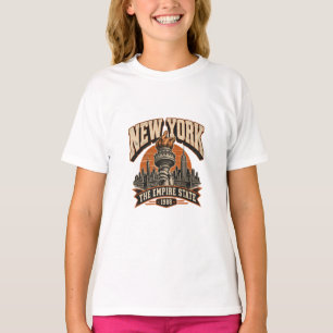 Camiseta blanca para niños del Imperio del Estado