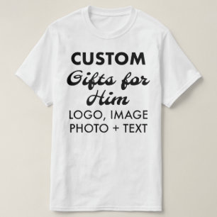 Camiseta blanca personalizada de personalizado