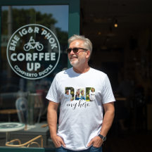Camiseta blanca personalizada “PAPÁ mi héroe”