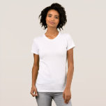 Camiseta blanca/Personalizar<br><div class="desc">Camiseta de mujer: Crea tu propia camiseta personalizado con texto. Ajustes fáciles (botón Editar diseño) añadiendo más texto,  colores de fondo o más imágenes.</div>